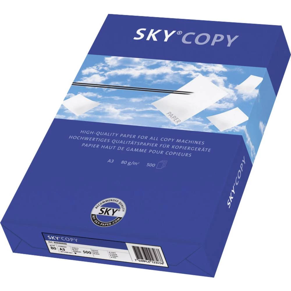 Univerzalni papir za pisače i kopiranje Papyrus SKY&reg; COPY A3 88072809 DIN A3 80 gm&sup2; 500 Stranica Bijela slika