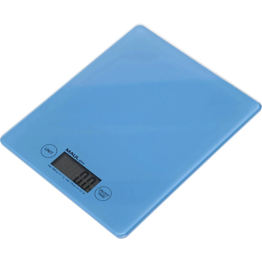 Vaga za pisma Maul Opseg mjerenja (kg) 5000 g Mogućnost očitanja 1 g baterijski pogon Svijetloplava slika