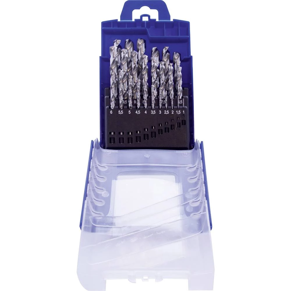 HSS Metal-spiralno svrdlo-komplet 25-dijelni Heller 29383 9 DIN 338, DIN 1414 Cilinder 1 Set slika