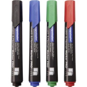 Magnetoplan Whiteboard marker set Pro+ Crna, Plava boja, Crvena, Zelena 12281 4 kom/paket slika