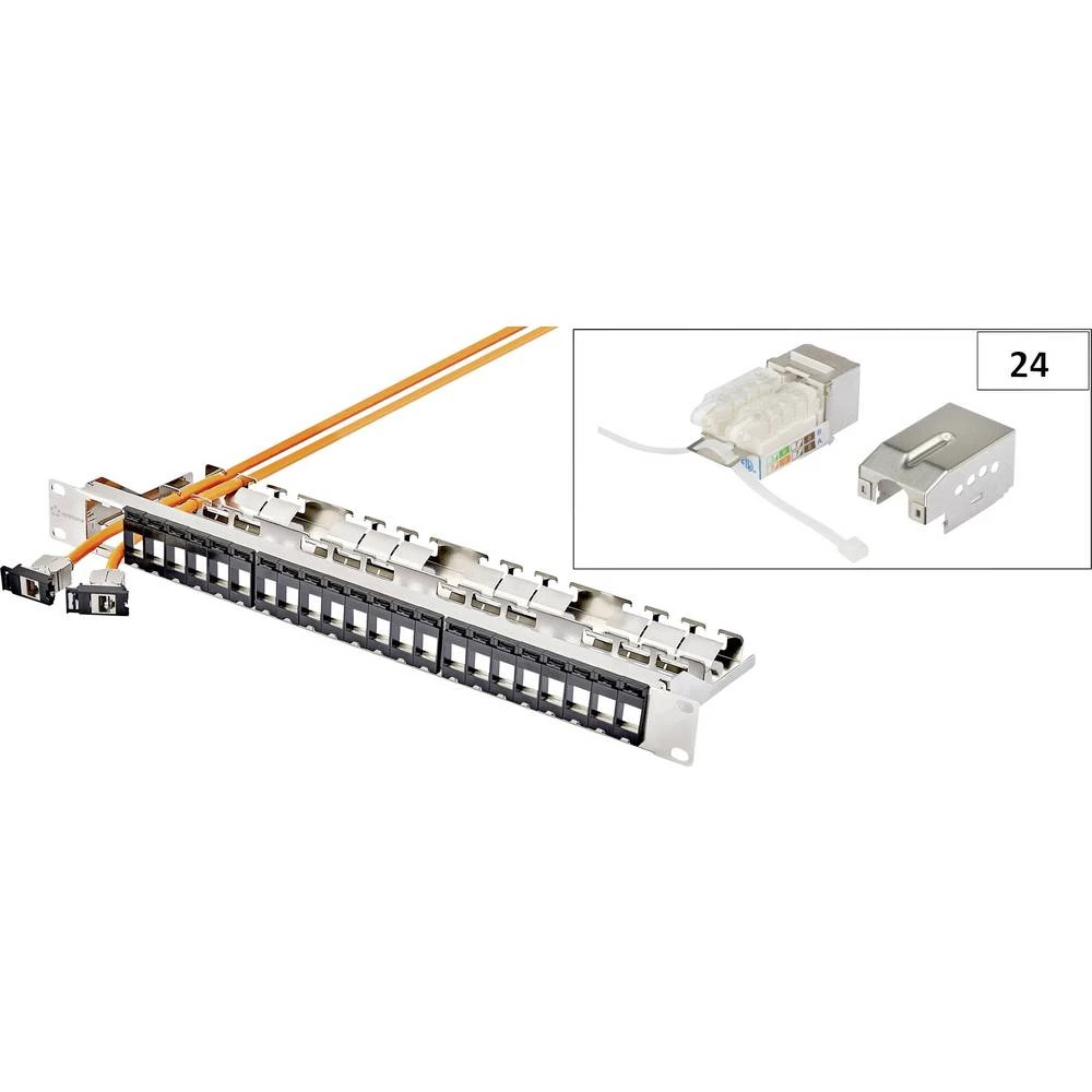 24 ulaza Mreža Patch panel Renkforce KS10 CAT 6A 1 HE slika