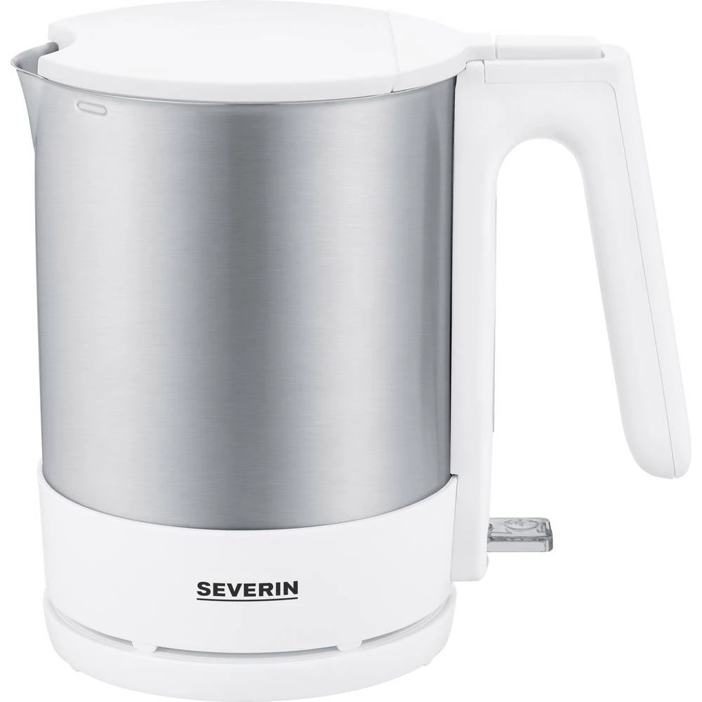 Severin WK 3419 kuhalo za vodu bezžičan bijela, plemeniti čelik (brušeni) slika