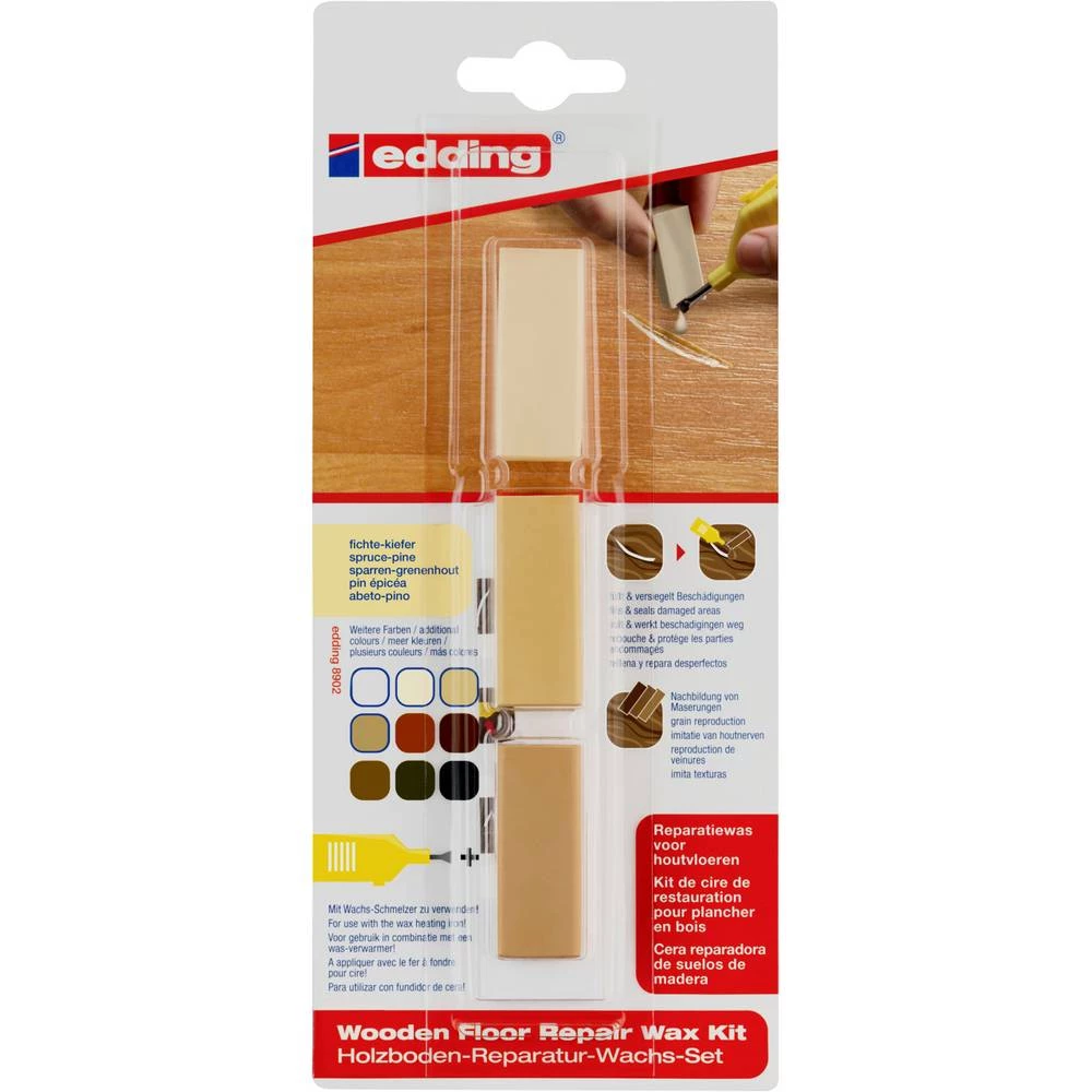 Edding 8902 4-8902-1-4609 set voska za popravak drvenog poda bor slika