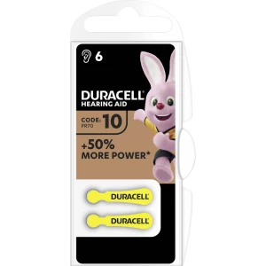 Duracell 10AC baterija za slušni aparat za 10 cink-zračni 90 mAh 1.45 V 6 St. slika