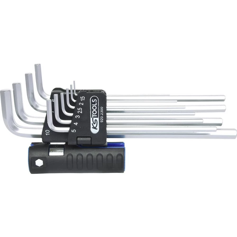 KS Tools 920.2300 unutarnji šesterokutni komplet kutnih odvijača 1.5 mm, 2 mm, 2.5 mm, 5 mm, 6 mm, 7 mm, 8 mm, 10 mm 10- slika