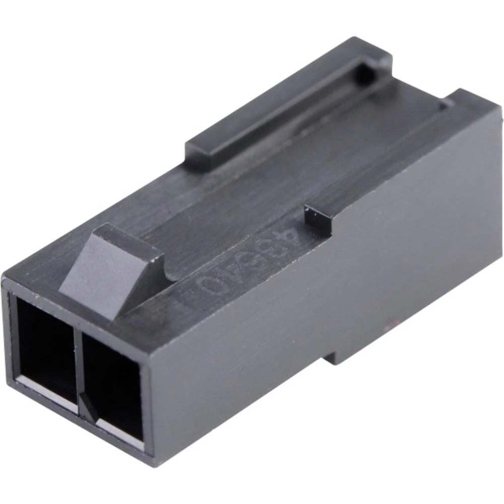 Molex 436400201 Micro-Fit 3.0 Plug Housing, Single Row, 2 Circuits, UL 94V-0, Low-Halogen, Black slika