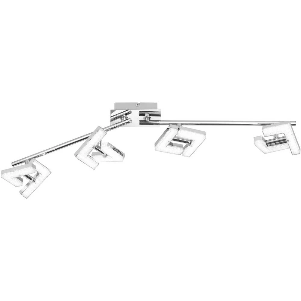 LED stropni reflektor 16 W Toplo-bijela WOFI LEA 9290.04.01.6000 Krom boja slika