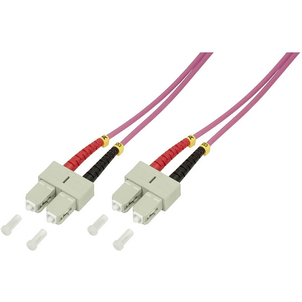 LogiLink FP4SC15 Glasfaser svjetlovodi priključni kabel 50/125 µ Multimode OM4 15.00 m slika