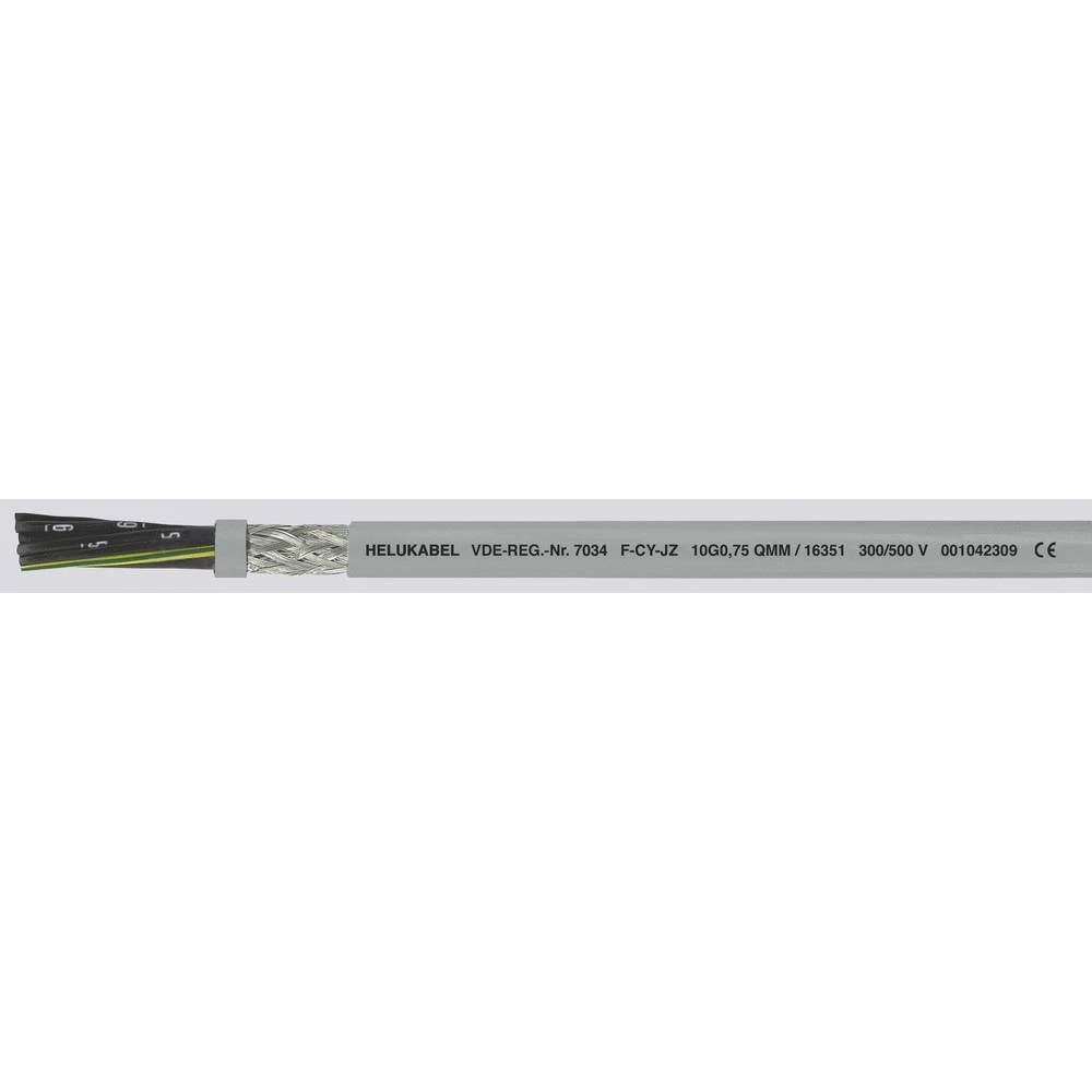Helukabel F-CY-JZ kontrolni vod 3 G 0.75 mm² siva 16345-1000 1000 m slika