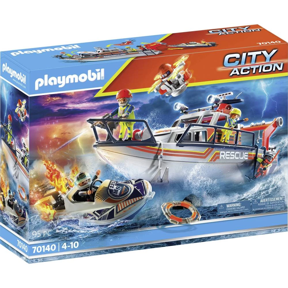 Playmobil® City Action Nevolja na moru: gašenje požara s spasilačkim brodom 70140 slika