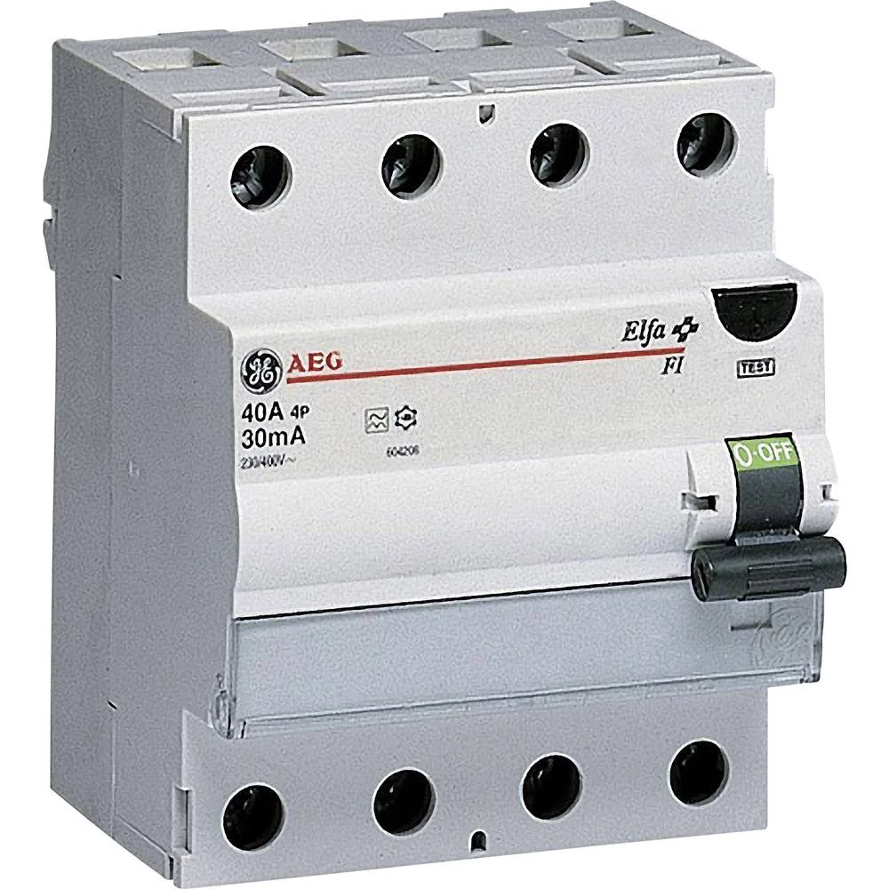 General Electric 604208 FID zaštitna sklopka 4-polni 40 A 0.03 A 400 V slika