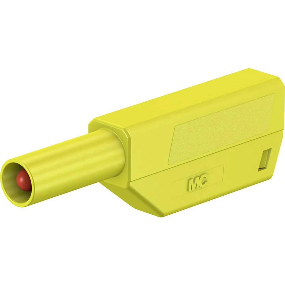 Sigurnosni lamelni muški konektor Ravni muški konektor Zatik-&Oslash;: 4 mm Žuta Stäubli SLS425-SE/M 1 ST slika