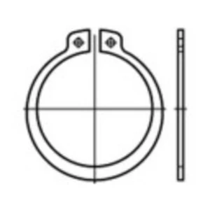 TOOLCRAFT TO-9978255 seger osigurač vanjski Unutarnji promjer: 175.5 mm DIN 471 čelik za opruge 25 St. slika