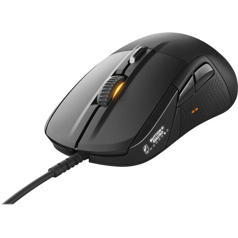 Steelseries RIVAL 710 USB gaming miš Optički Zaslon, Osvjetljen, Ergonomski, Integrirana profilna memorija Crna slika