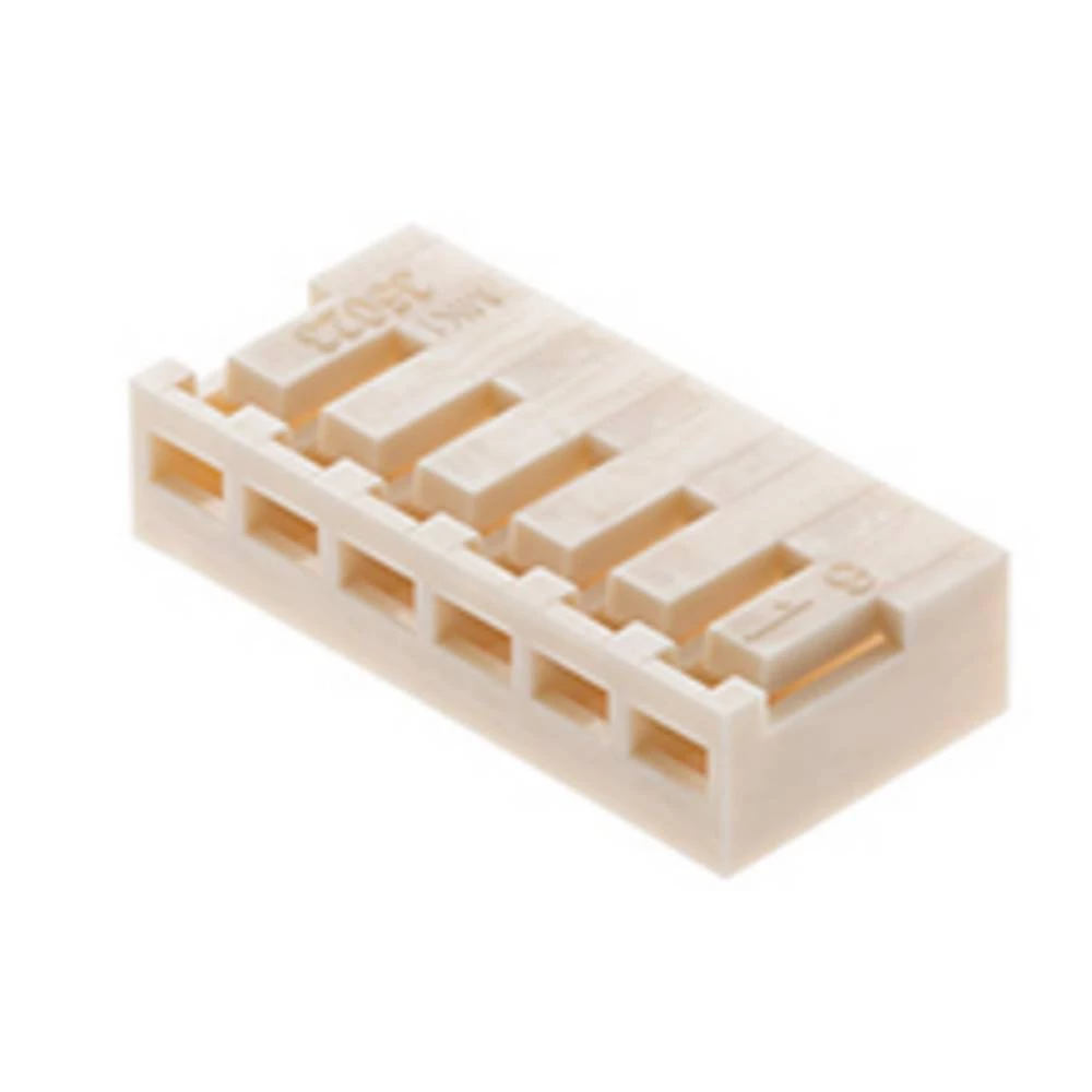 Molex 350230005 2.00mm Pitch, Board-In Crimp Housing, Right-Angle, 5 Circuits, Natural slika