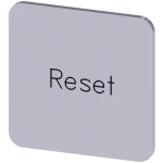 Siemens 3SU1900-0AF81-0DU0 ploča za natpise kvadratan (Š x V) 22 mm x 22 mm reset srebrna, crna 10 St.