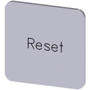 Siemens 3SU1900-0AF81-0DU0 ploča za natpise kvadratan (Š x V) 22 mm x 22 mm reset srebrna, crna 10 St. slika