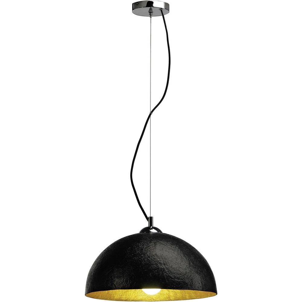 Viseća svjetiljka LED E27 40 W SLV Forchini 155510 Crna, Zlatna slika