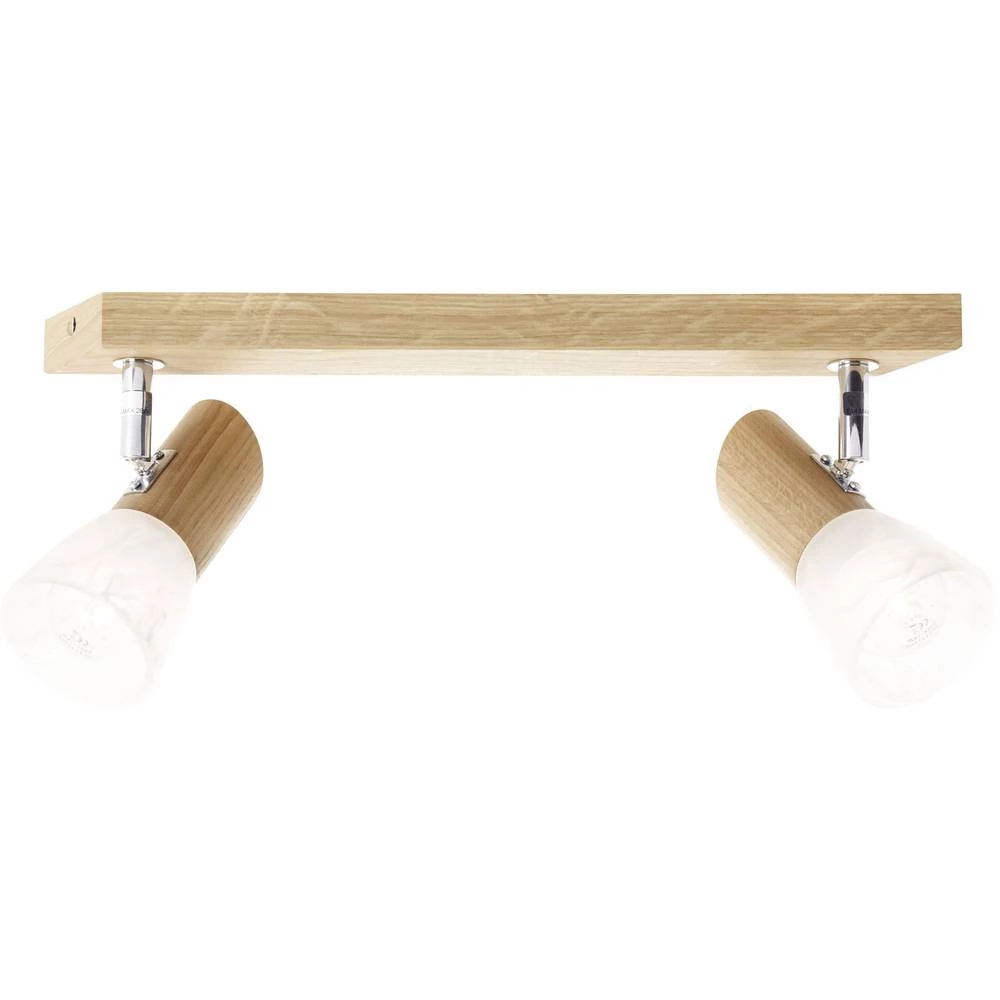 Stropni reflektor LED E14 56 W Brilliant Forest 23129/35 Hrast, Alabaster slika