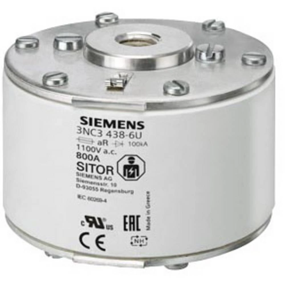 uložak osigurača Veličina osigurača = 3 800 A 1000 V Siemens 3NC33386U slika