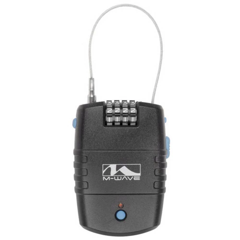 Kabelski lokot M-Wave LOCK`N`ROL Crna S alarmom Zaključavanje s brojčanikom slika