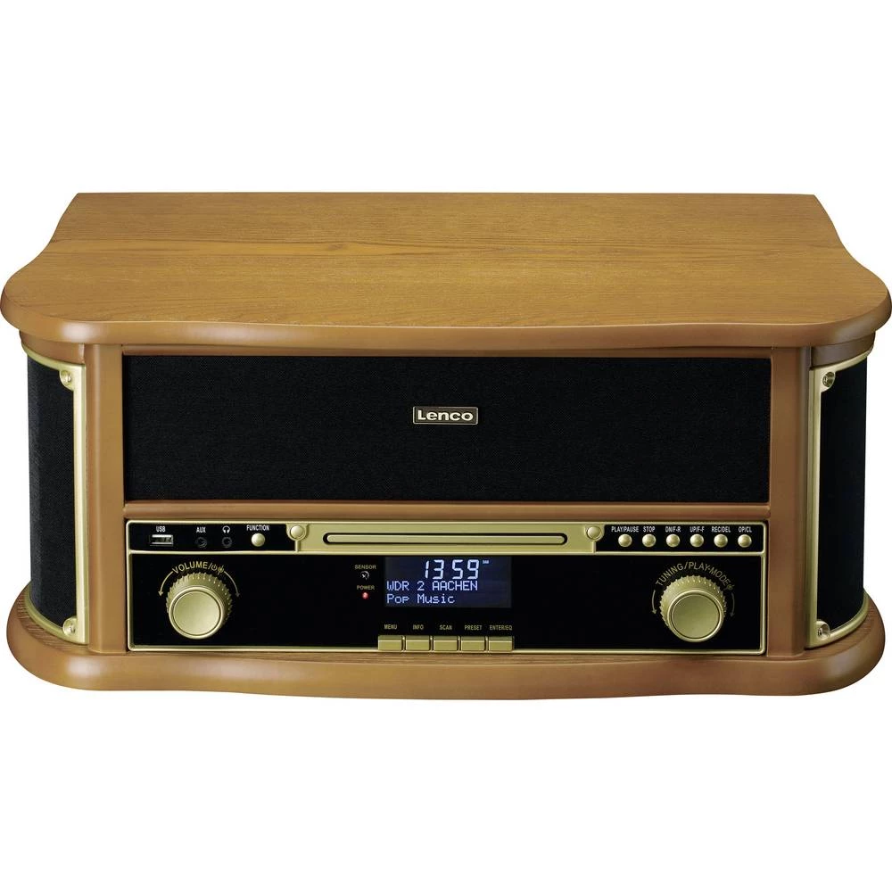 Lenco TCD-2571WD gramofon drvo slika