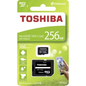 microSDXC kartica 256 GB Toshiba M203 Class 10, UHS-I Uklj. SD-adapter slika