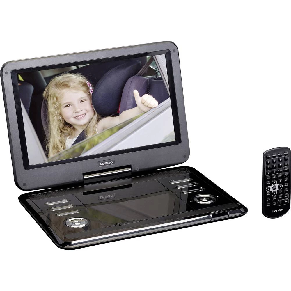 Lenco DVP-1210 Prijenosni DVD player 30.5 cm 12 " Rad na baterije, S integriranim DVD playerom slika