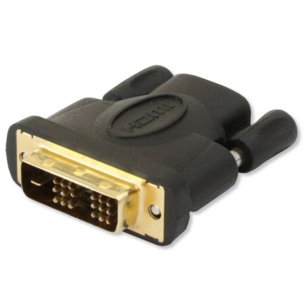 HDMI / DVI Adapter [1x Muški konektor HDMI - 1x Muški konektor DVI, 18 + 1 pol] Crna TECHly slika