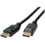 Roline green DisplayPort priključni kabel DisplayPort utikač 3.00 m crna 11.44.5812 Ultra HD (8K), sa zaštitom, TPE plašt, bez halogena DisplayPort kabel