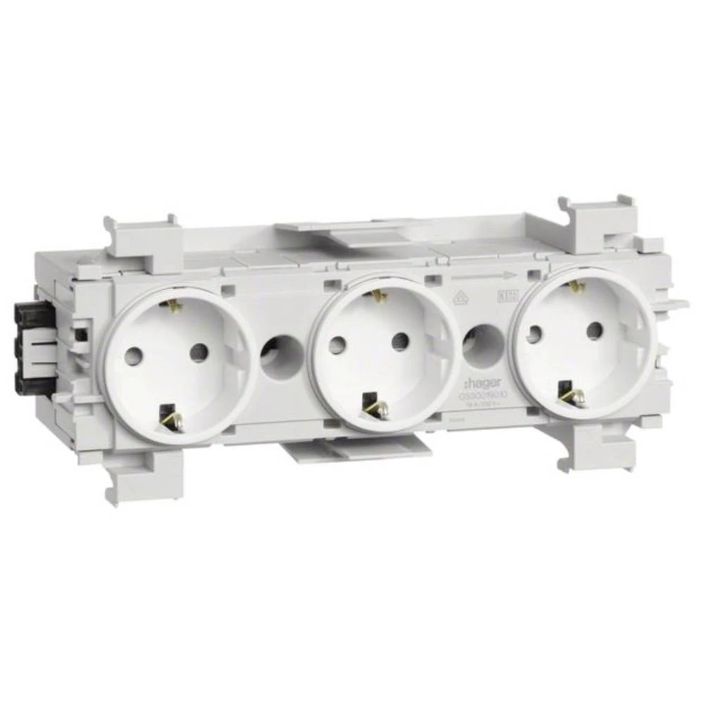 GS30019016 pribor rubnih letvica za elektriku GS30019016 kućište za utičnice bijela 1 St. slika