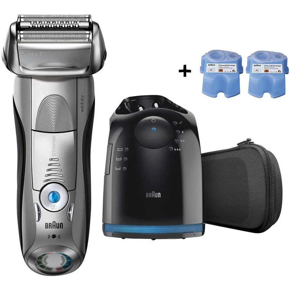 Aparata za brijanje Braun Series 7 7899cc + CCR2 Srebrna, Crna slika
