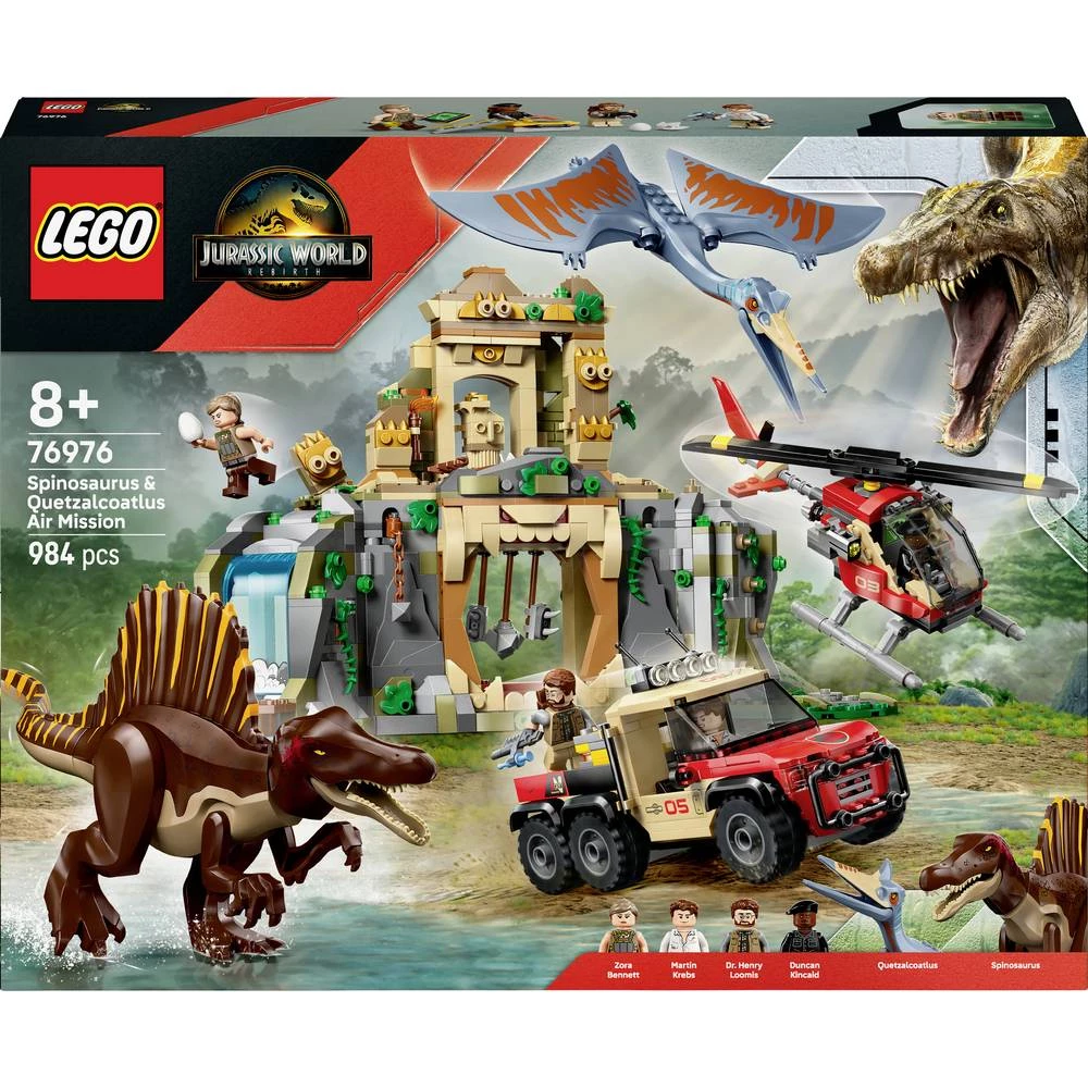 76976 LEGO® JURASSIC WORLD™ Spinosaurus i Quetzalcoatlus: Helikopterska misija slika
