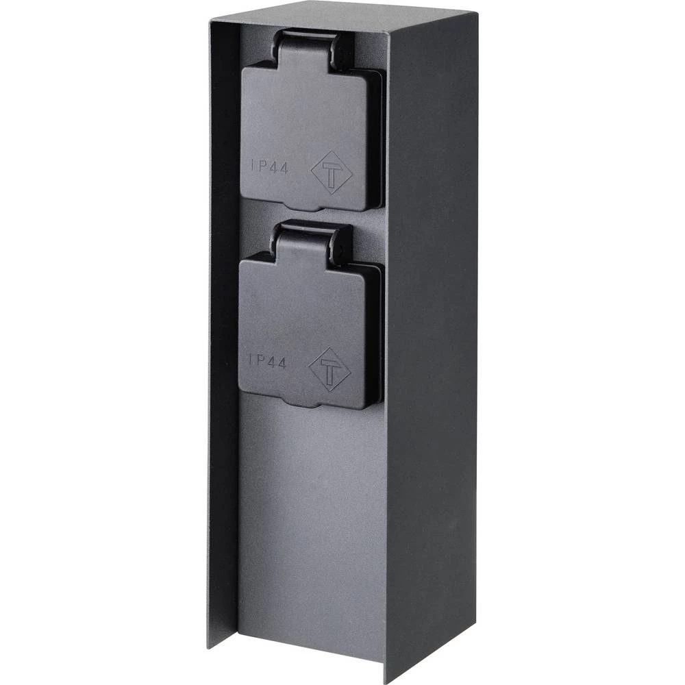 Sygonix SY-4979750 vrtna utičnica antracitna boja slika