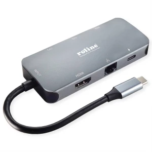 Roline USB-C® priključna stanica 12021121 Pogodno za marku (priključne stanice za prijenosno računalo): Universal USB-C® Power Delivery slika