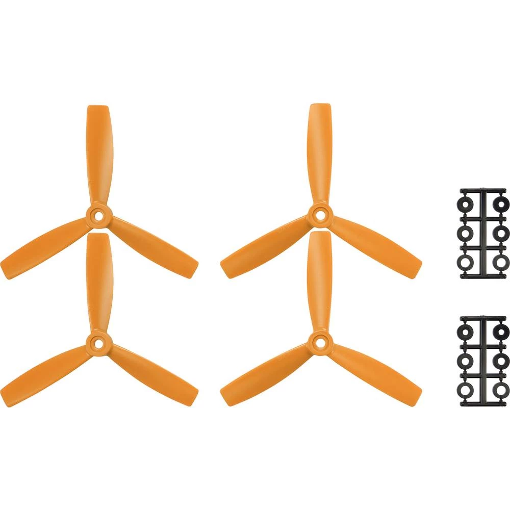 HQ Prop 3-lopatice Komplet propelera za trkaće koptere Radijusni 5 x 4  (12.7 x 10.2 cm) TP5X4.5X3O&TP5X4.5X3RO slika