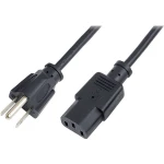 LogiLink struja priključni kabel [1x nema 5-15 utikač - 1x muški konektor iec, c13] 1.80 m crna
