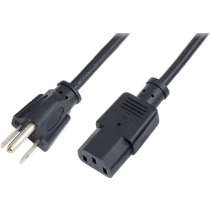 LogiLink struja priključni kabel [1x nema 5-15 utikač - 1x muški konektor iec, c13] 1.80 m crna slika
