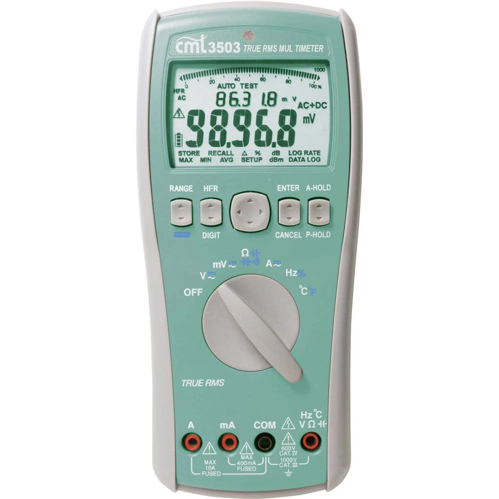 CMT cmt 3503 Ručni multimetar CAT III 1000 V, CAT IV 600 V Zaslon (brojevi): 40000 slika