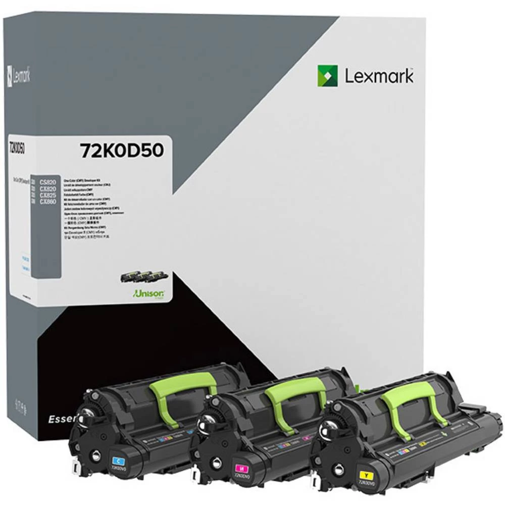 Lexmark Razvojna jedinica CS820 CS827 CX820 CX825 CX827 CX860 72K0D50 Original Cijan, Purpurno crven, Žut 300000 Stranica slika