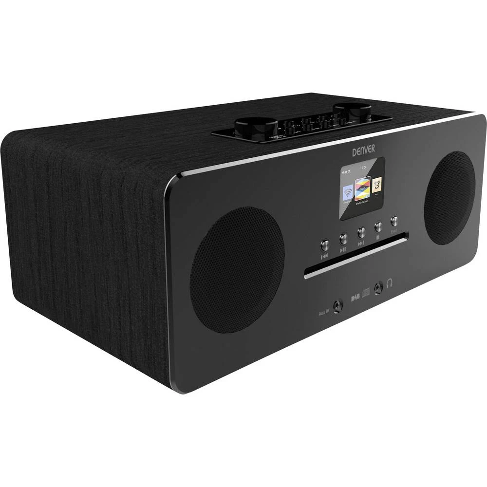 Internet Stolni radio Denver MIR-260 AUX, Bluetooth, CD, DAB+, NFC, UKW Crna slika