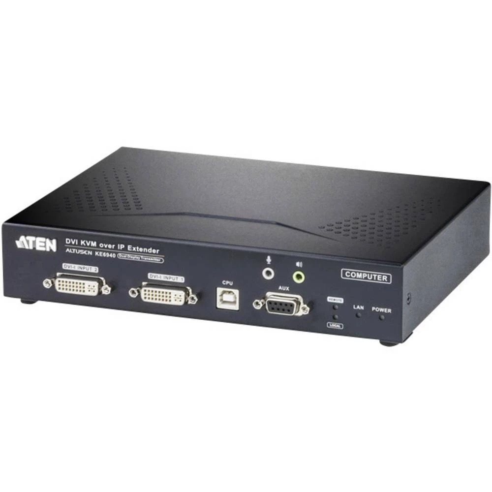 ATEN KE6940T-AX-G DVI, USB, audio line-out, utičnica za mikrofon, RS232 proširenje (produžetak) putem mrežnog kabela RJ45 100 m slika