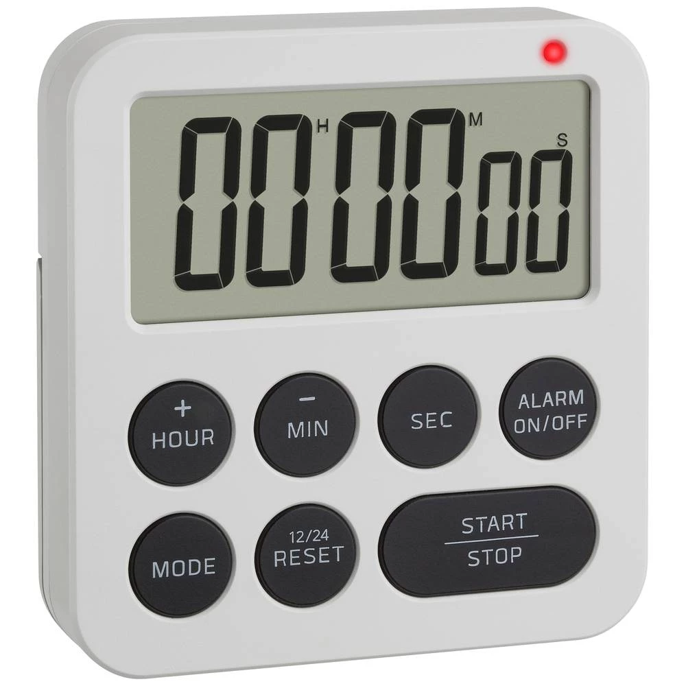 TFA Dostmann mjerač vremena bijela digitalni slika