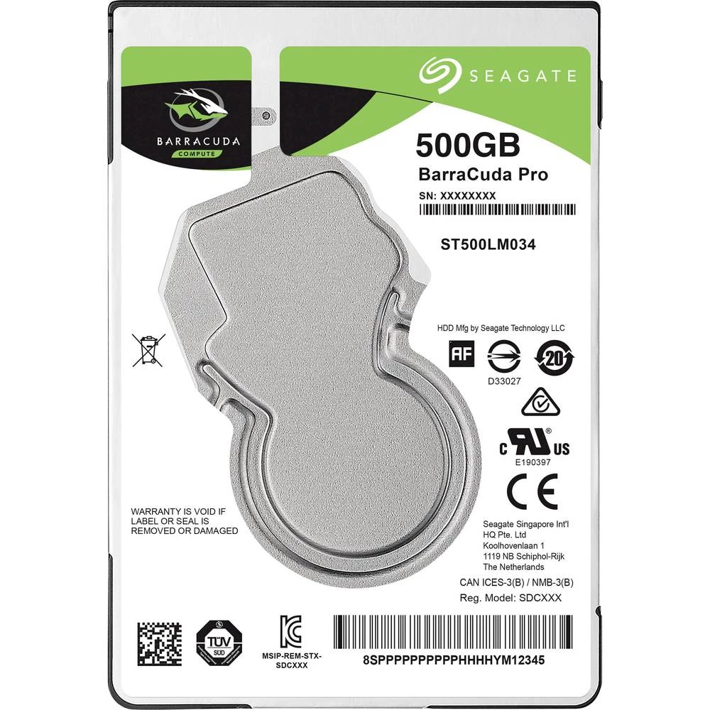 Unutarnji tvrdi disk 6.35 cm (2.5 ") 500 GB Seagate BarraCuda Pro Bulk ST500LM034 SATA III slika