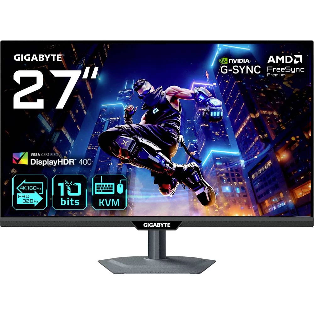 Gigabyte M27UP ekran za igranje Energetska učinkovitost 2021 F (A - G) 68.6 cm (27 palac) 3840 x 2160 piksel 16:9 1 ms D slika