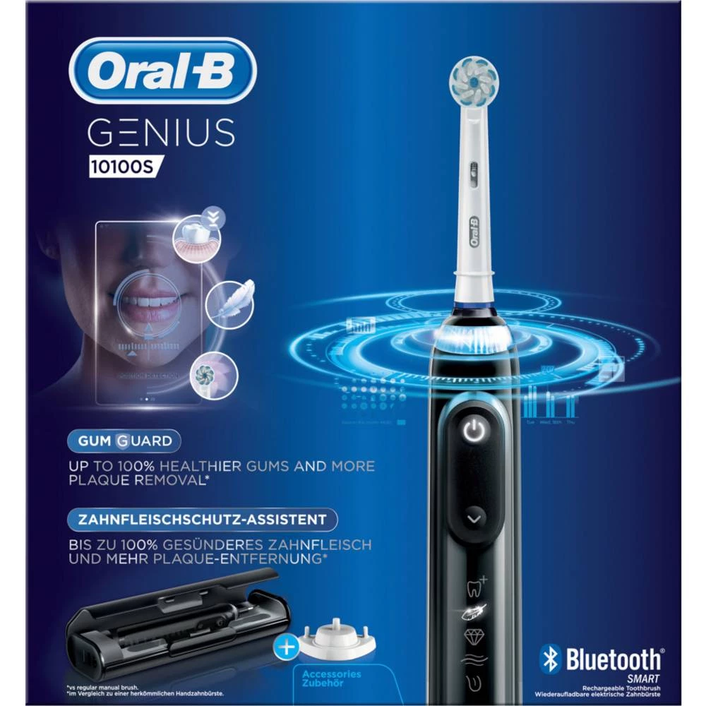 Oral-B 10100S black električna četkica za zube rotirajuća/oscilirajuća/pulsirajuća crna slika