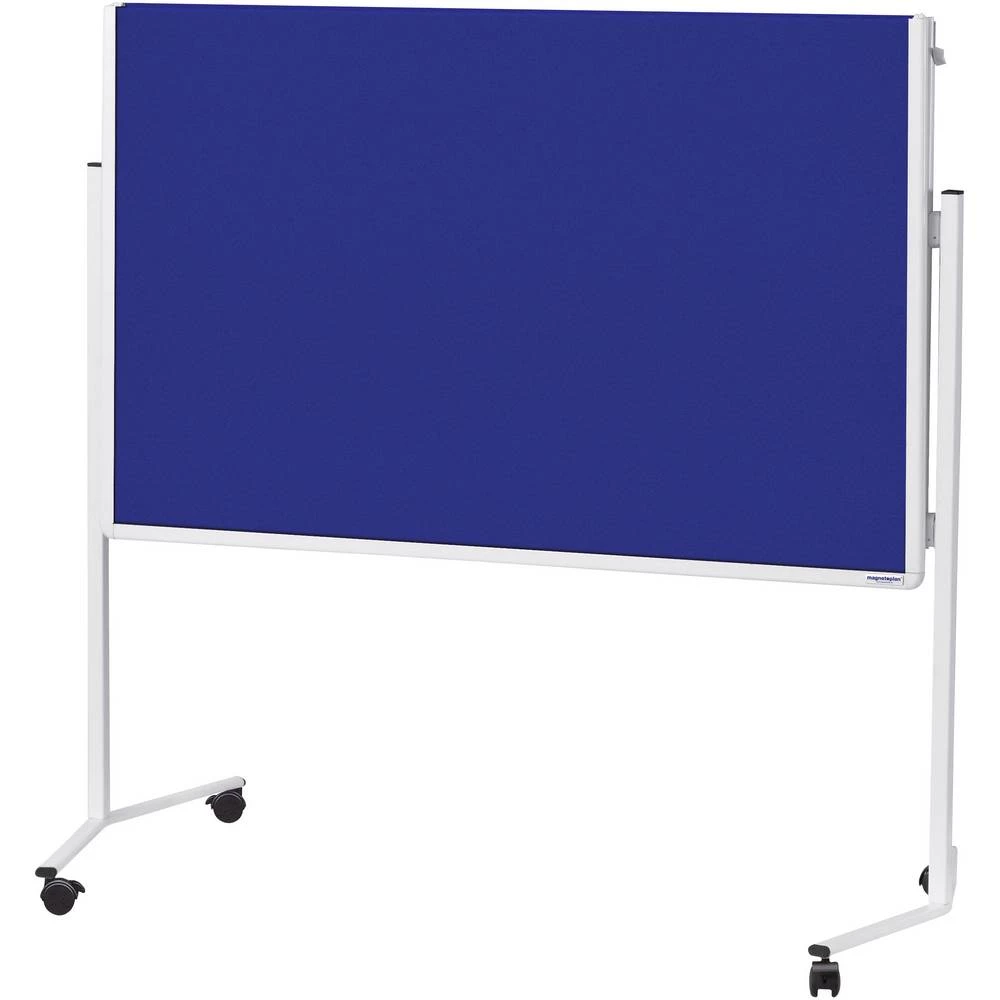 Magnetoplan ploča za prezentacije 2111303 (Š x V) 1200 mm x 1500 mm filc plava boja, bijela upotrebljiva na obje strane, slika