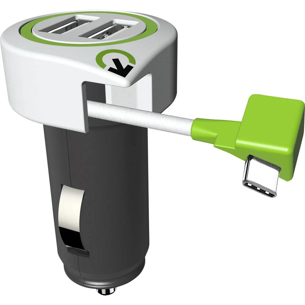 Q2 Power 3.100130 3.100130 USB punjač Osobno vozilo, Teretno vozilo Izlazna struja maks. 3100 mA 3 x USB, Muški konektor USB-C slika