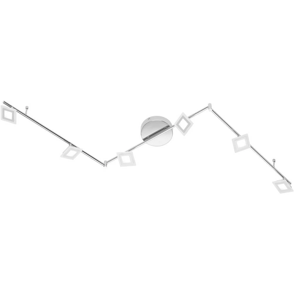 Stropni reflektor 30 W Toplo-bijela WOFI CHOLET 9197.12.01.6500 Krom boja slika