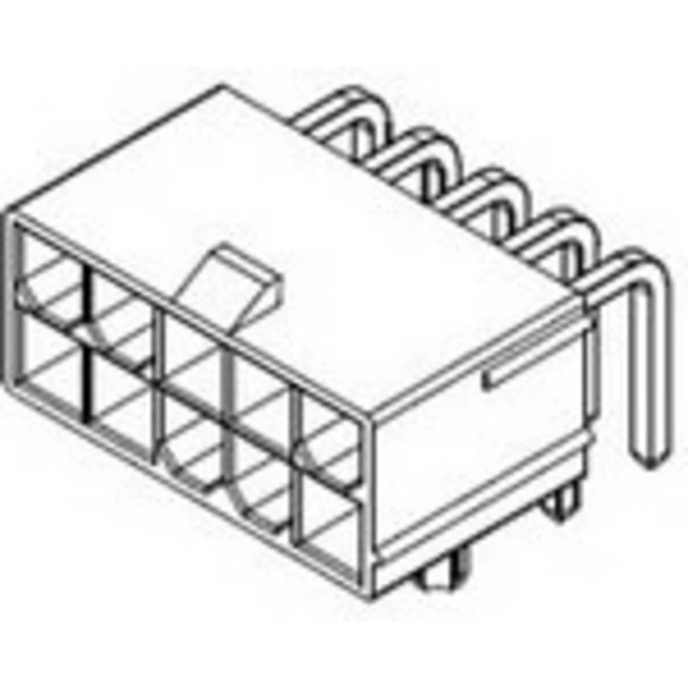 Molex 441300006 MINI-FIT 4 CKT RA MF A-44130-0006 slika